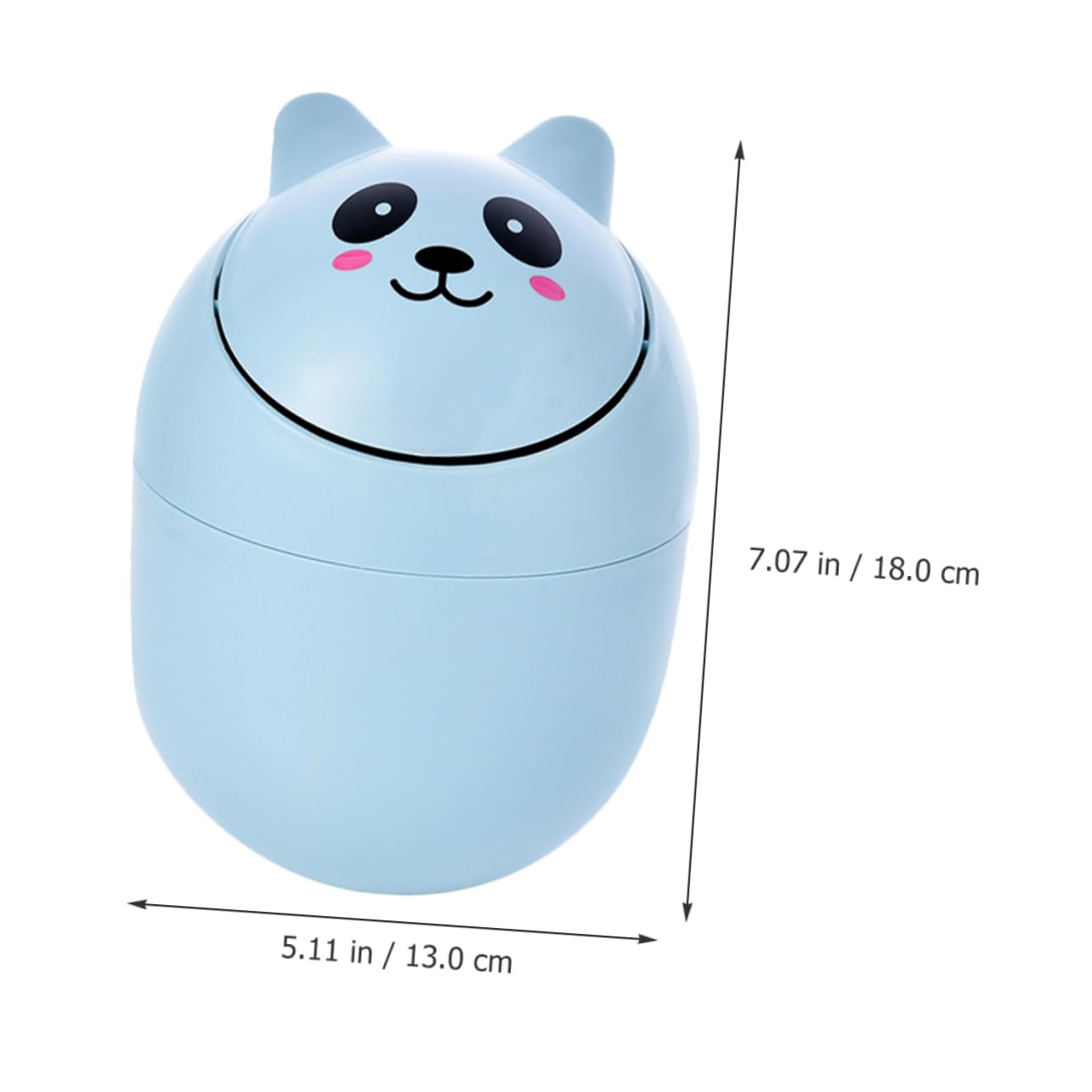 HOOTNEE 2pcs Mini Trash Can for Small Garbage Desk Garbage Can Countertop Recycling Bin Cute Decorative Office Supplies