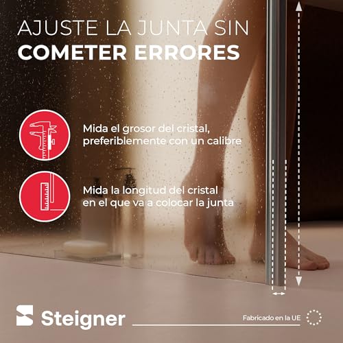 Juntas mamparas duchas imantadas impermeables con cierre hermético de imán para baño angular 8
