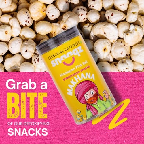 Image of SNAAQZ Roasted Makhana Combo - Chilly Garlic & Himalayan Pink Salt | Spicy & Mild Baked Foxnuts | High Protein | Gluten-Free | Vegan Snack | Tiffin & Travel Friendly | Low Calorie | Healthy Crunch