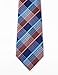 Men's Navy Blue Orange White Gingham Spring Self Ties Trendy Party Cool Neckties