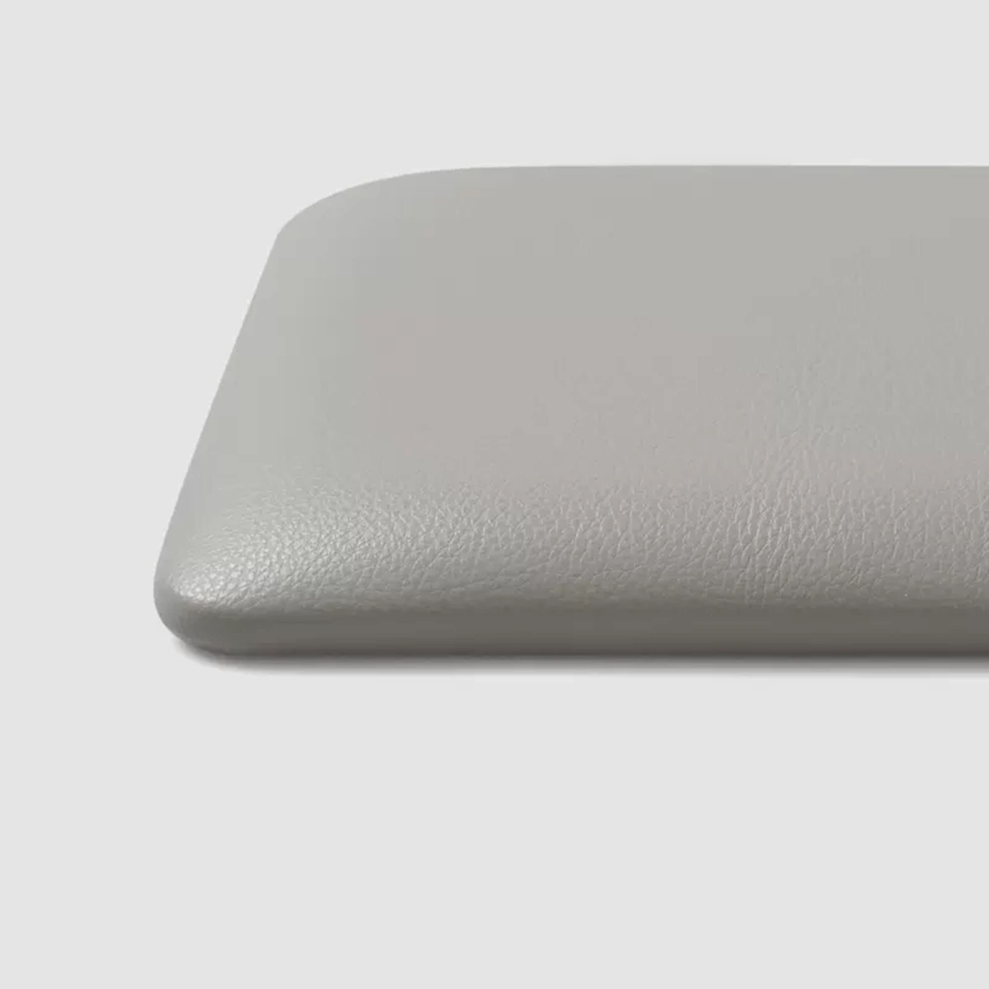 Cojín impermeable para banco de jardín de 200x40x5 cm, colchoneta rectangular gris desenfundable