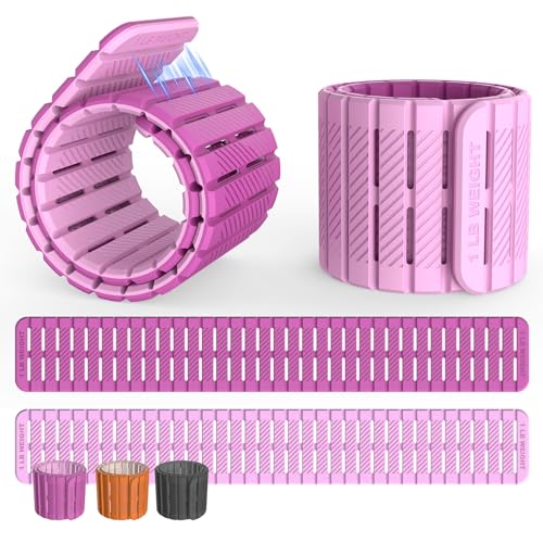 Image of Magnetic Ankle Weights for Women Men Set of 2 (1 lb Each) Adjustable Wrist Weights for Pilates, Yoga, Workout and Daily Training
