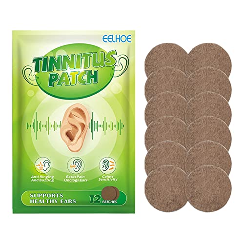 Tinnitus Relief Patch Tinnitus Relief Tinnitus Hearing Loss and Earache Relief Tinnitus Relief Patch 12 Pcs Health Products for Seniors ZZ2