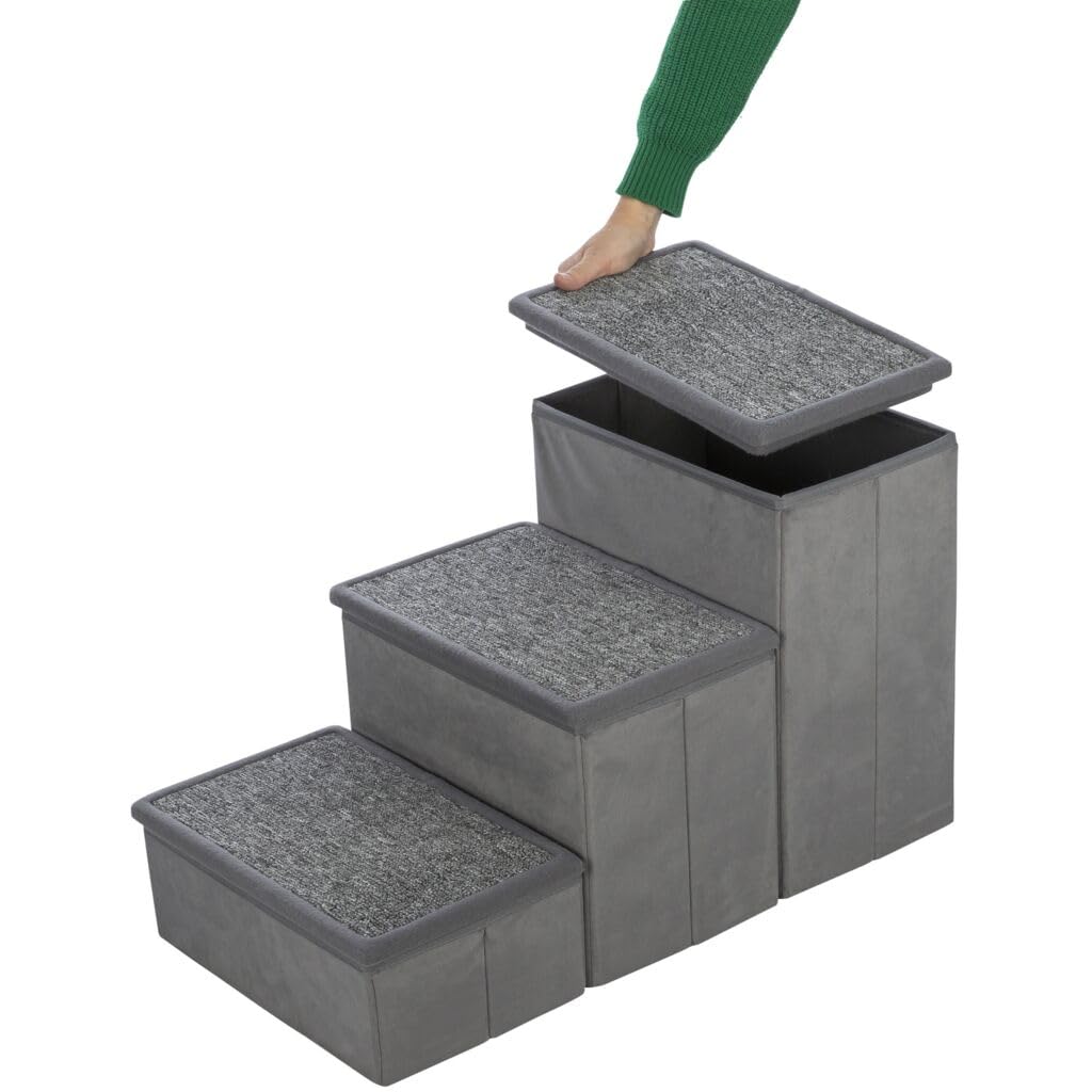 TRIXIE Höhle Harvey mit Treppe - grau/weiß-schwarz 154 × 60 × 60 cm