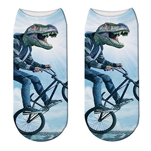LWHRKSJC Cheville Chaussettes 3D imprimé femmes coton chaussettes mignon dessin animé animaux bas cheville chaussettes mignon Harajuku drôle heureux chaussettes pour fille Cover