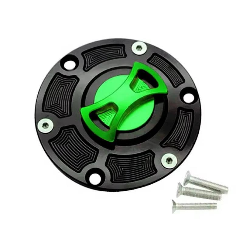 Bouchon carburant moto vert sans clé pour EX250 EX300 et Ninja 250