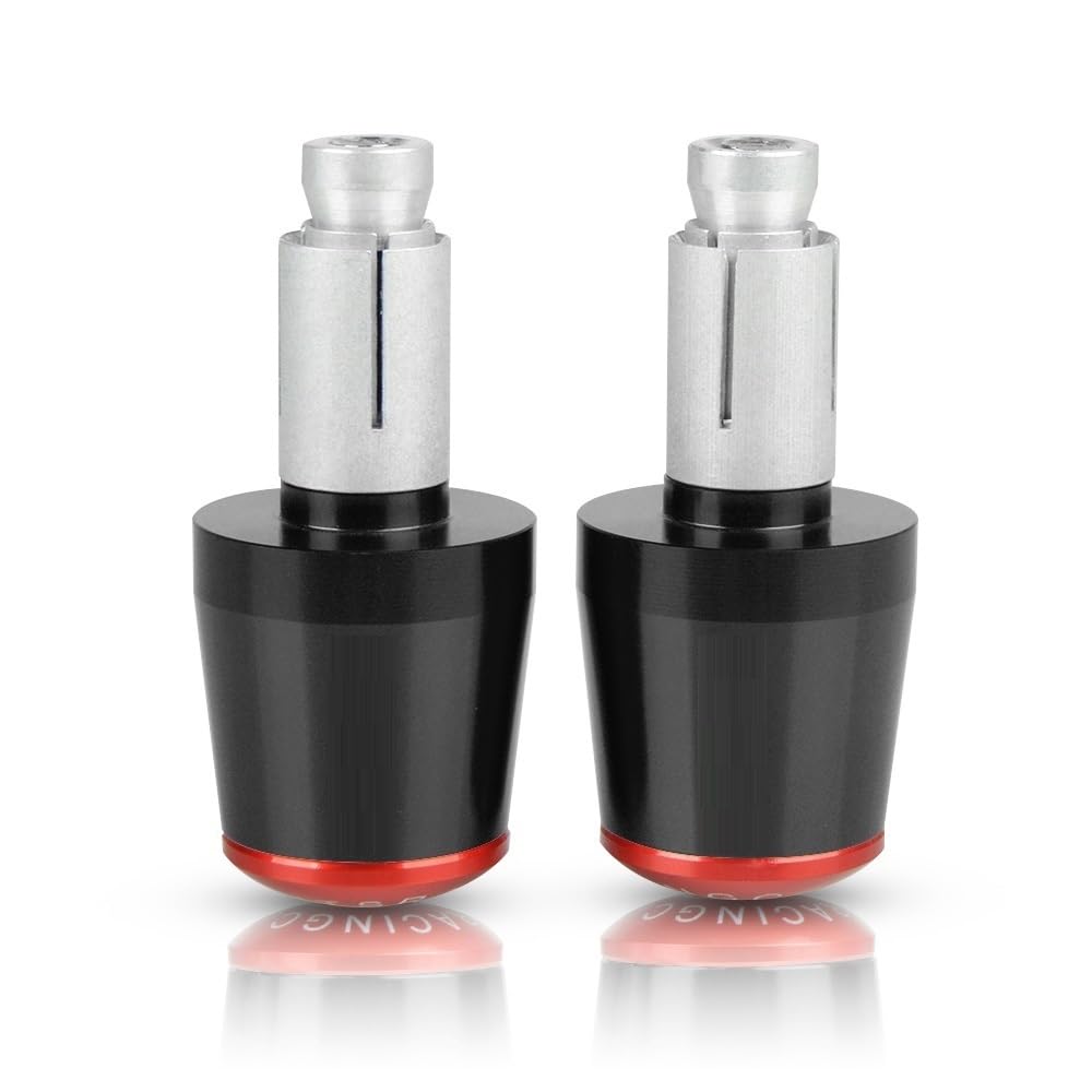 Puños de manillar para Honda CBR650F y CB650F 2014-2018 tapones extremos de 22mm en rojo