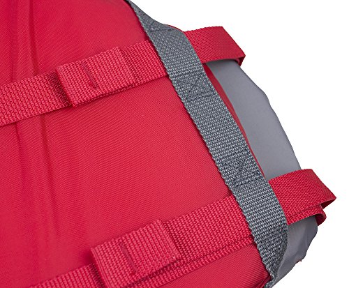 Stohlquist FIT Youth (50-90 Lbs) High Mobility PFD Life Jacket Vest - Coast Guard Approved for Kids, Lightweight Buoyancy Foam, Fully Adjustable for Children & Juniors | Red & Gray, (QF1850610J) - Thumbnail 4