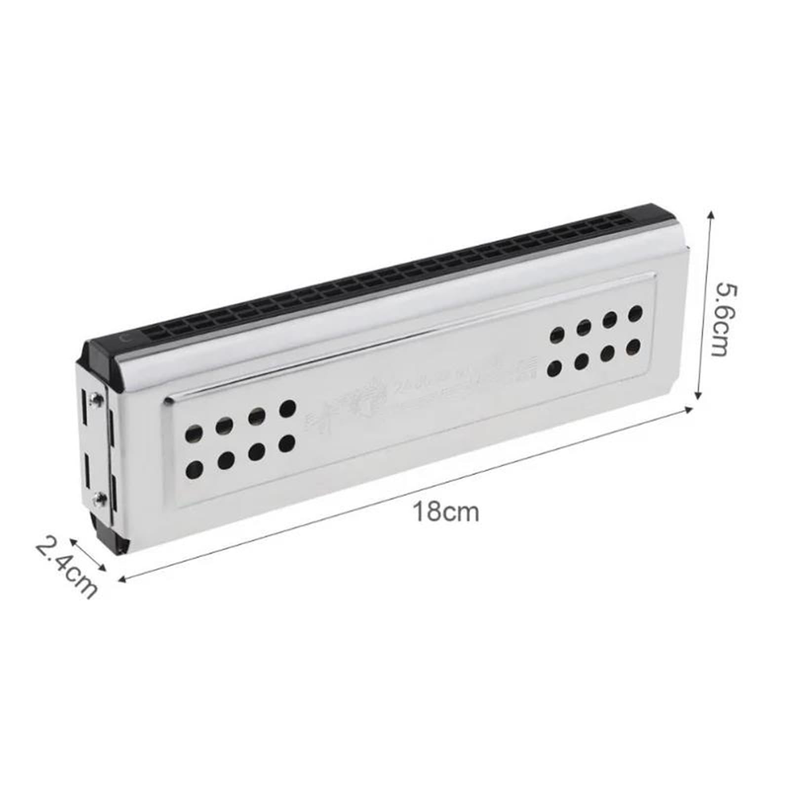 Harmonijka Profesjonalny Klucz 24-otworowy Firmy C&G Tremolo | Profesjonalny 24-otworowy klucz C&G Silver dwustronnego Tremolo lub dla początkujących