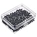 500 Pack Map Push Pins Bulk 1/8 Inch Black Map Tacks Traveling Bulletin Board Supplies Small Round Head Push Pins Thumb Tacks for Travel Picture Photo Wall DIY Craft Home School Office