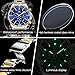 OLEVS Blue Watches for Men Watch Mens Gold and Silver Stainless Steel Watches for Men Big Face Luxury Watch Quartz Reloj para Hombre