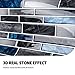 Art3d 10-Sheet Premium Self-Adhesive Kitchen Backsplash Tiles in Marble,30 * 30cm
