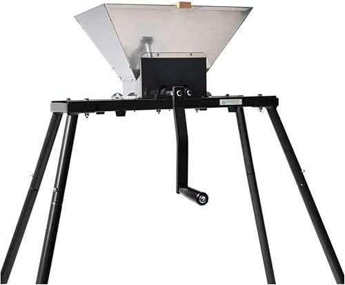 Miniatura 11 de SQUEEZE master Trituradora clásica de vino de manzana de frutas, amoladora manual de 7 litros/1.8 galones, acero inoxidable grande, dientes