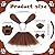 6 Pieces Puppy Dog Tutu Skirt Animal Costume Set Dog Ears Headband Bow Tie Fake Nose Tail Puppy Paw Gloves and Brown Tutu Skirt for Halloween Cosplay Party