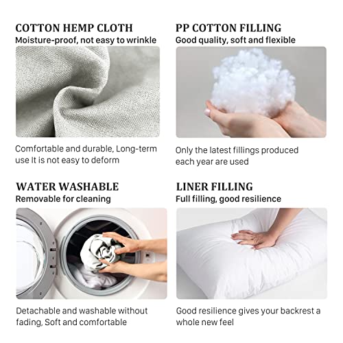 Rucener Grandi Cuscini Triangolari Cuscino Letto