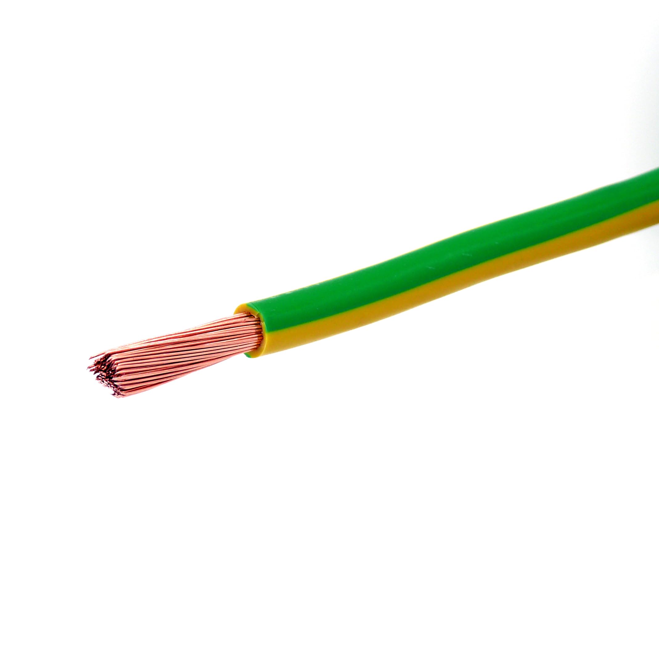 Event-Kabel&more-Set Erdungskabel 16mm² - Grün/Gelb - H07V-K - Erdungsleitung Aderleitung feindrähtig flexibel (5-100m) inkl. 5 Aderendhülsen (10 Meter)