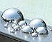 Koiugayk 6pcs Hollow Hemisphere Ball Gazing Ball Half for Outdoor Decoration Shopping Mall Decor Wall Decorated (Silver)