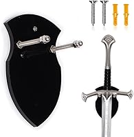 Vista 1 de WANLIAN Soporte para espada montado en la pared, tarjeta de pared de espada, espada de acrílico, pantalla de pared, tarjeta, escudo de espada
