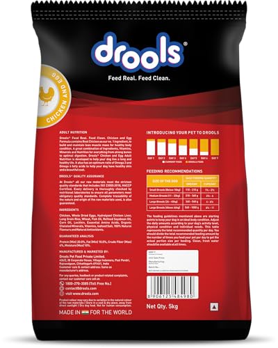 Image of Drools Chicken and Egg Adult Dry Dog Food 5Kg
