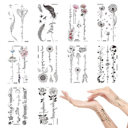 tatouages temporaires autocollants,Tatouages Temporaires, autocollants de tatouage avec différents motifs, autocollants de tatouage sur le corps,...