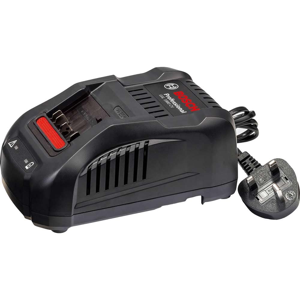 Bosch Black Genuine 18V Fast Battery Charger Gal1880cv - 25 Minute Charger Rp Al1860cv