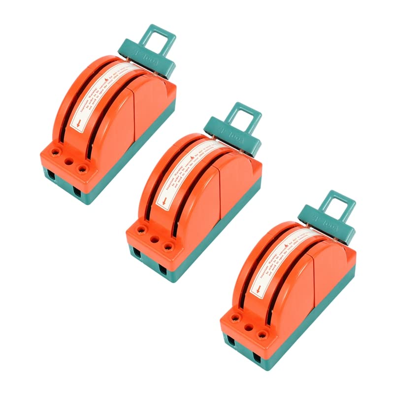 3X 100A Two Pole Double Throw Switch for Circuit Breaker Backup Generator Retail - (Color: Orange)