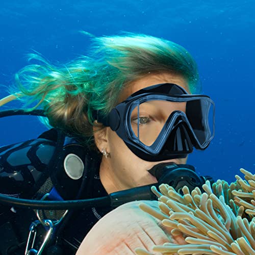 Scuba Diving Mask, Professional Snorkeling Mask Gear, Ultra Clear Lens With Wide View Panoramic Hd Snorkel Goggles, Anti Leakage Scuba Mask, Silicone Swimming Goggles Mask For Adults #TOP7