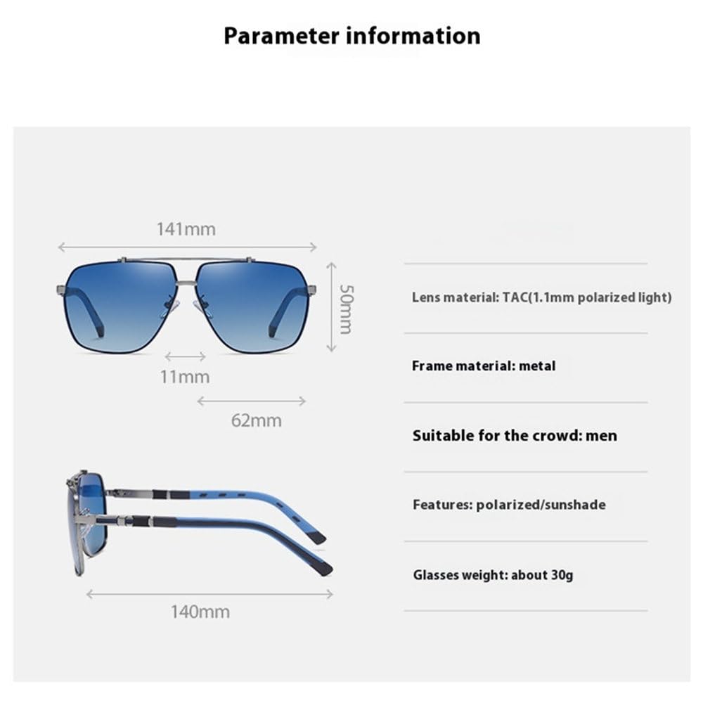 Okulary przeciwsłoneczne polaryzacyjne męskie 2025, kwadratowa oprawka, do jazdy samochodem i podróży, ochrona UV, unisex, okulary przeciwsłoneczne do użytku na zewnątrz
