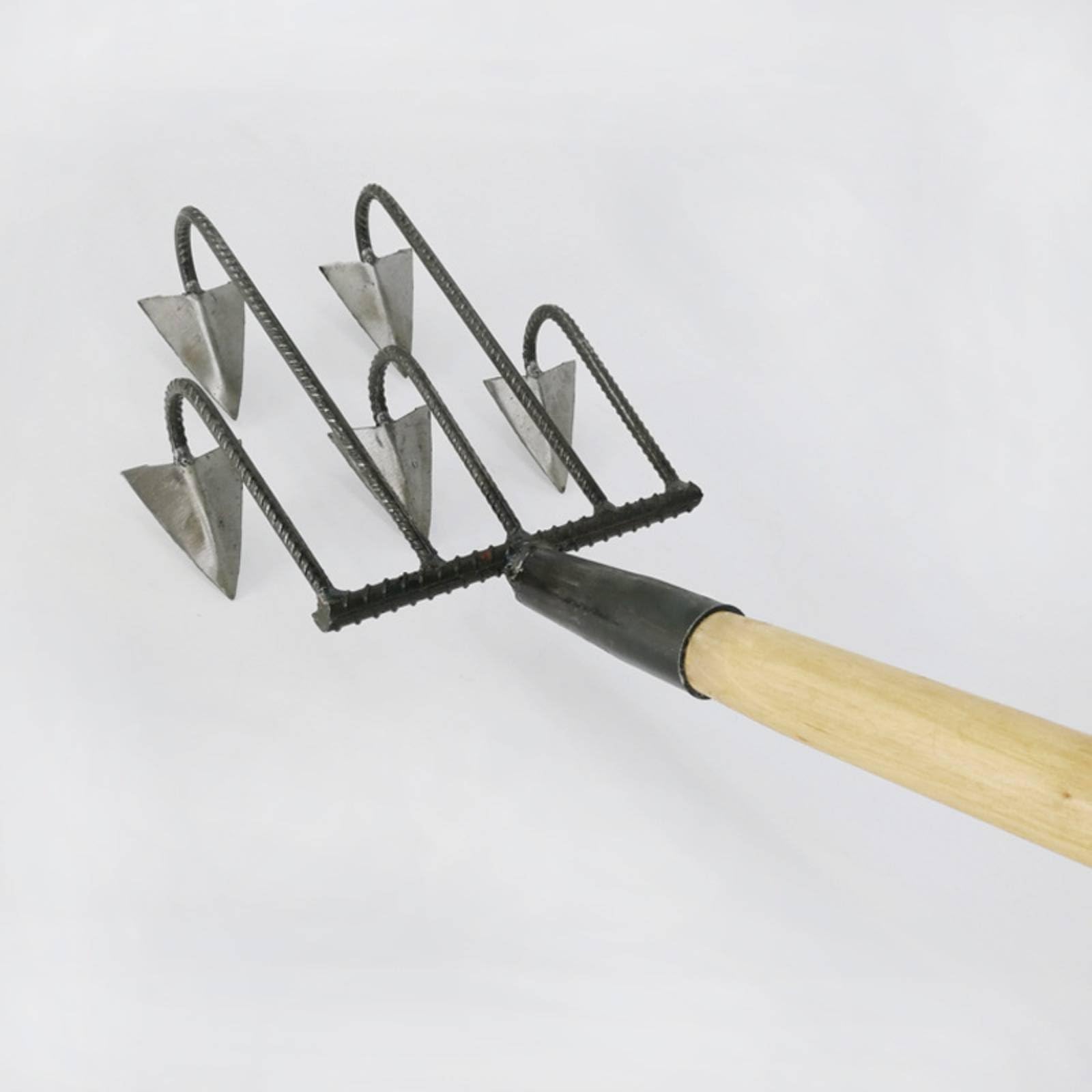 Zappa per Scavi Profondi Multiuso Struttura in Acciaio Rinforzato Denti Multipli per Lavorazione Terreno Adatto a Orto Giardino Fattoria Lavori Agricoli, 7 Denti