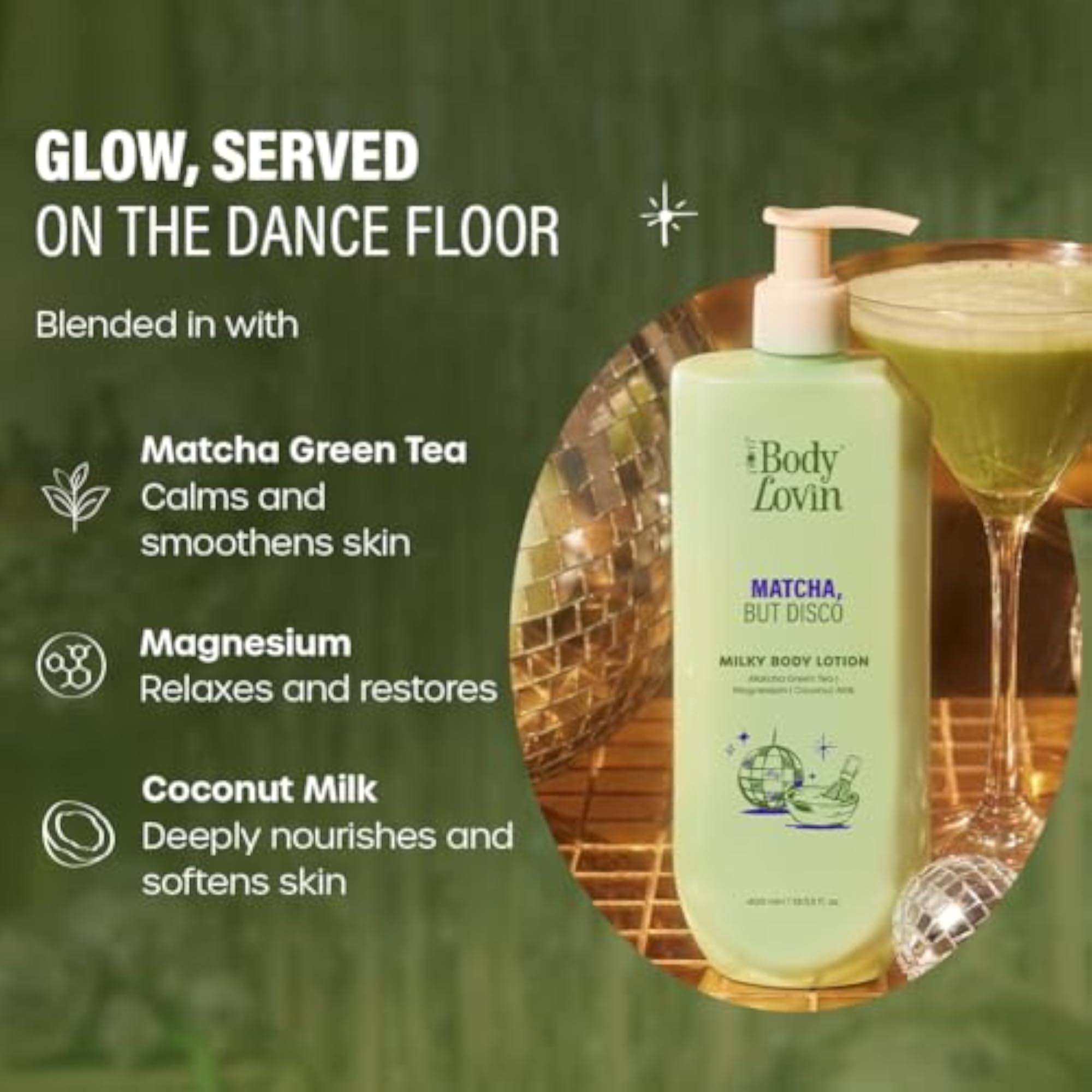 Matcha Milky Body Lotion for Calming Hydration
