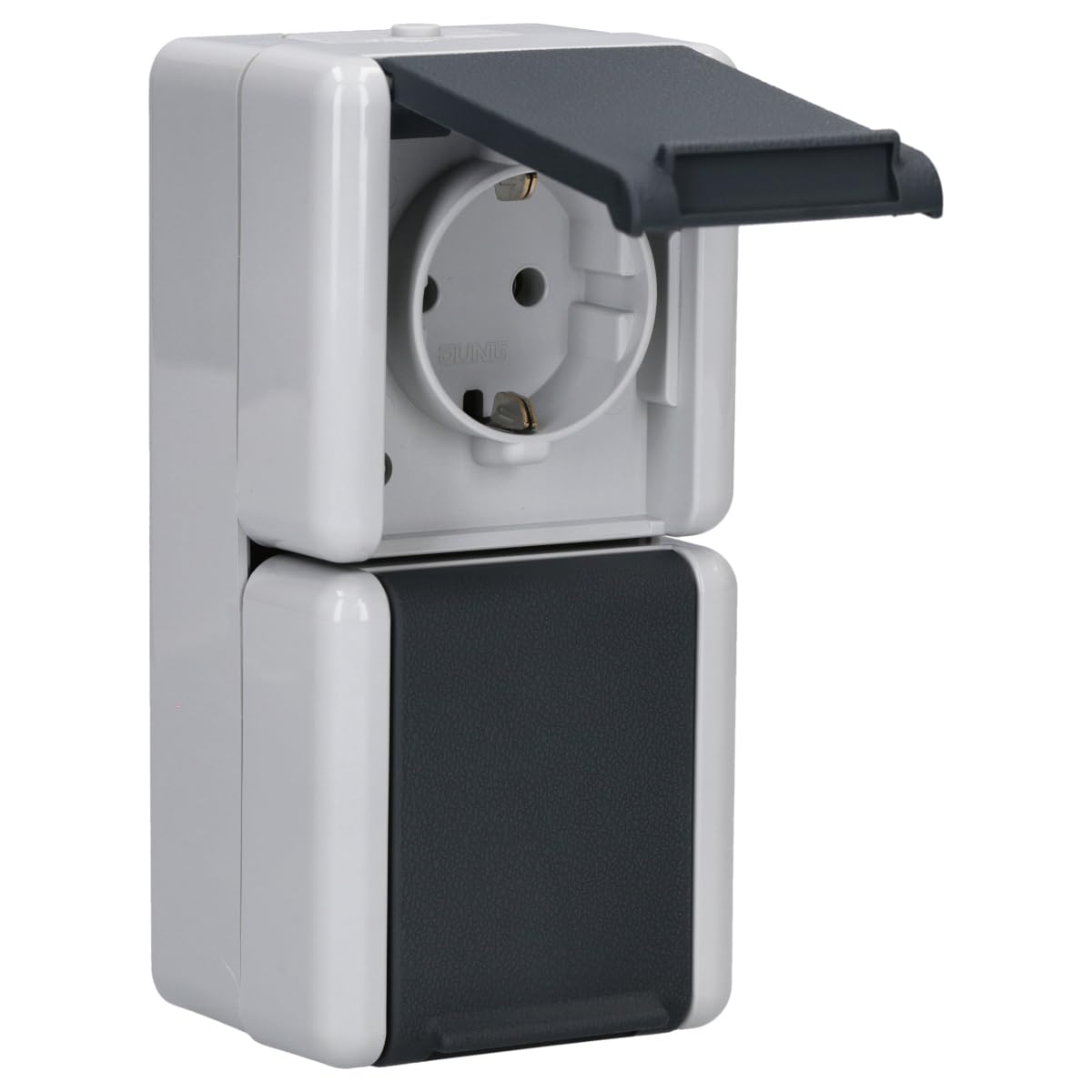 Prise double Type F Jung 822W idéale pour plan de travail cuisine