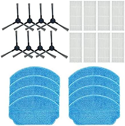 Vervangende onderdelen voor MAMNV BR150/BR151, voor ZCWA BR150/BR151, voor GTTVO BR150/BR151, 2-in-1 Robot Vacuüm en Mop voor Combo Accessoires, Inclusief Zijborstel, Filter, Mop