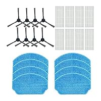 Set Accessori Ricambio Per Robot BR150/151: Spazzole Laterali, Filtri E Panni Lavapavimenti