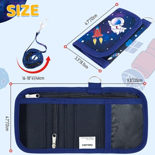 Image of WAWSAM Space Kids Wallet for Boys, Trifold Boys Wallet for Kids Ages 4-18