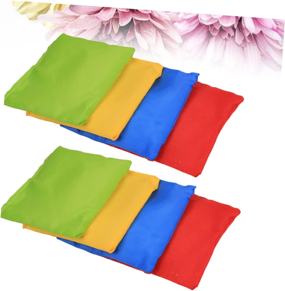 POPETPOP 12pcs Bean Bags for Boys and Girls Outdoor Toss Game Red Yellow Green for School Playtime and Family Fun