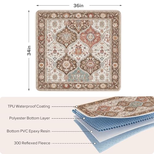 Image of INVENHO 2PACK Washable Pee Pads for Dogs, Reusable Dog Pads Upgrade Non-Slip Dog Pee Pads Heavy Absorbency Puppy Pee Pads Quick Dry Whelping Pads /Waterproof Puppy Training Pad