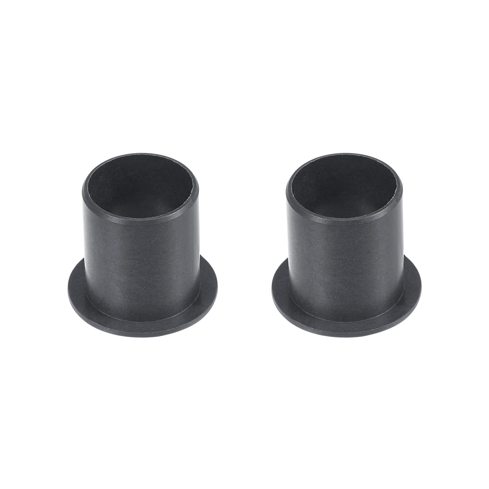 sourcing map Brida Manga Rodamientos 16mm Interior Diámetro 18mm OD 21mm Longitud POM Envuelto Aceite Sin Bujes Negro 2uds