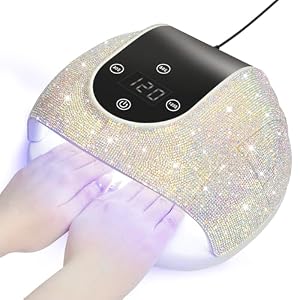 CGBE 268W UV LED Nagellampe mit Strasssteinen