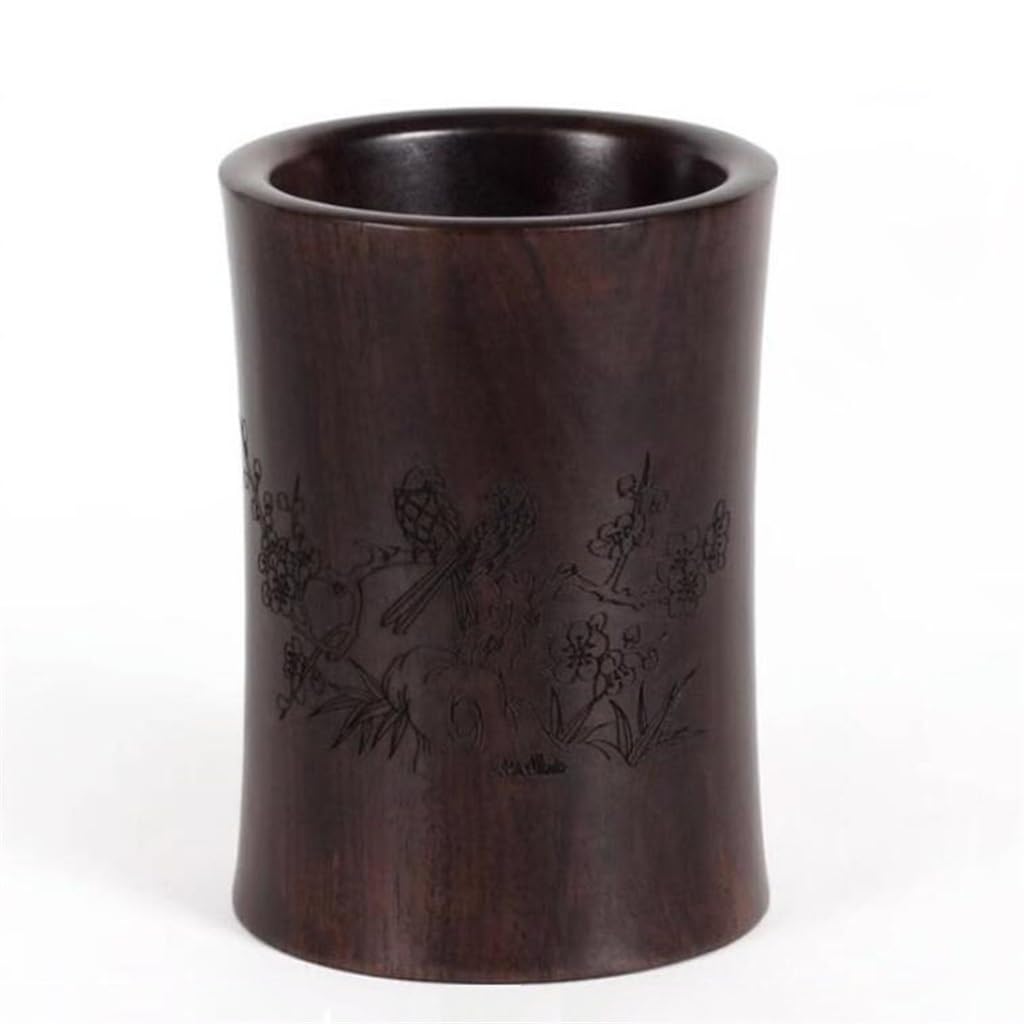 Portapenne Crafts Happiness, regalo in legno, intaglio in legno, decorazione for studio