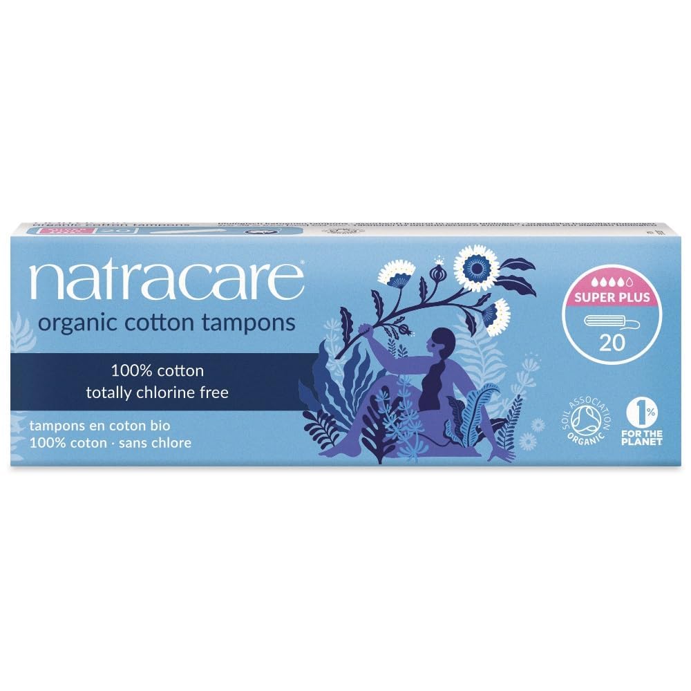 Natracare Organic All Cotton tampons - Super Plus, 20 sztuk