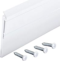 Vista 8 de M-D Building Products 05769 Burlete de puerta para todas las estaciones, aluminio resistente y vinilo, ideal para uso residencial y comercial, fácil