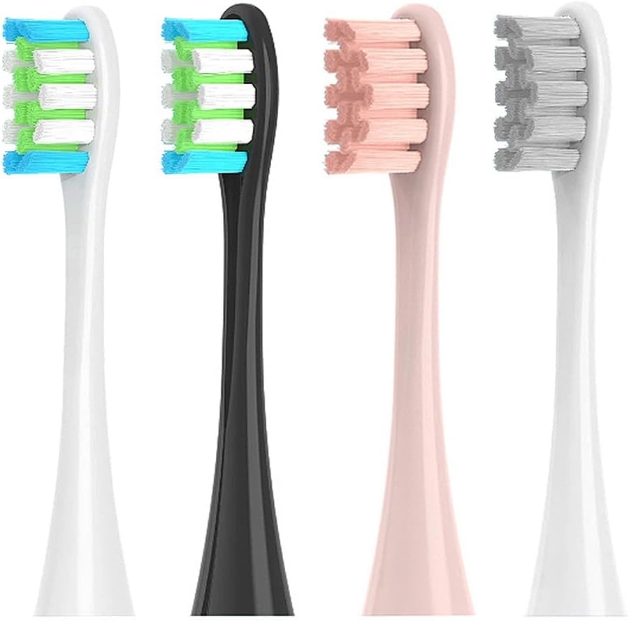Replacement Brush Heads for Oclean X/X PRO/ Z1/ F1/ One/Air 2 /SE Electric Toothbrush Head Soft Bristle Nozzles(4 Pcs Pink)(4 Pcs Mixed Color)