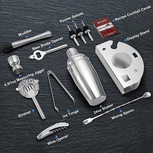 Set Coctelera 12 Piezas para Bartender 750 ml miniatura 2