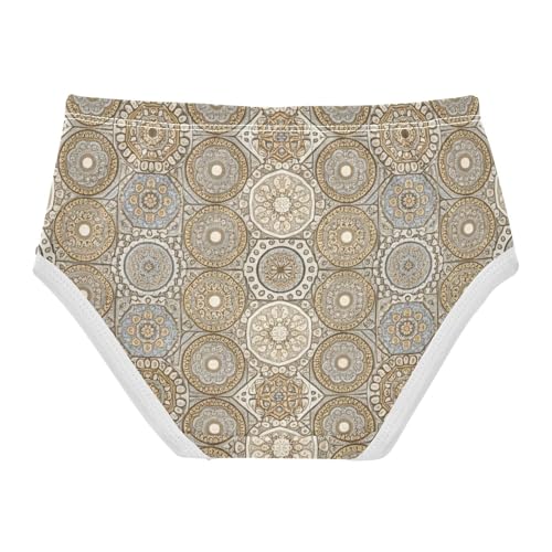 Vintage Mosaic Gold Girls Underwear Toddler 2t Cotton Panties Little Girl Aesthetic Undies Kids Briefs2
