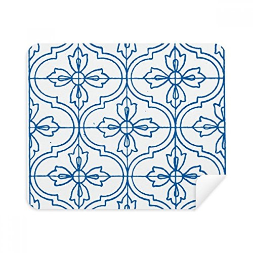 Chiffon de nettoyage écran de téléphone et lunettes en tissu suède bleu