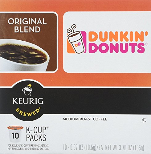 Dunkin' Original Blend Medium Roast Coffee, 60 Keurig K-Cup Pods