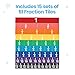 hand2mind Plastic Rainbow Fraction Tiles, Montessori Math Materials, Fraction Manipulatives, Unit Fraction, Fraction Bars Math Manipulatives, Fraction Games, Homeschool Supplies (15 Sets of 51 Pieces)