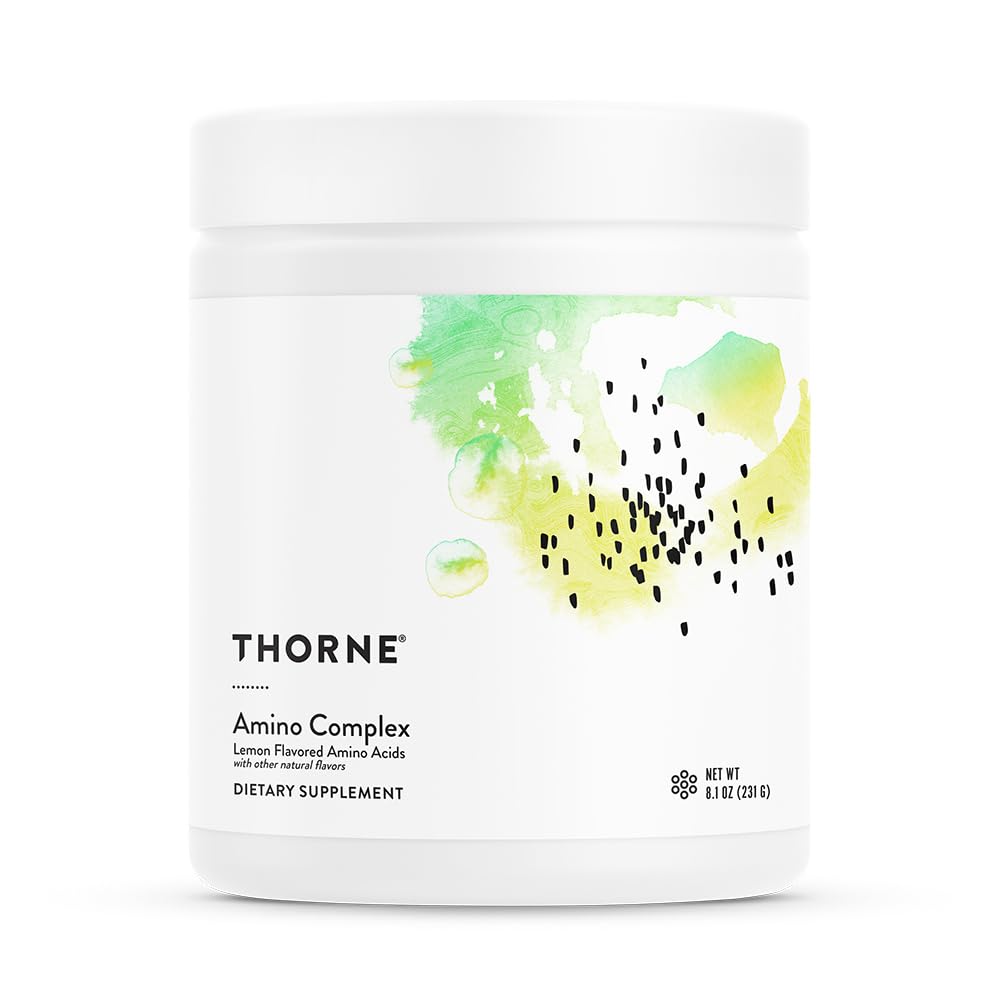 THORNEAmino Complex - Clinically-Validated EAA and BCAA Powder for Pre or Post-Workout, Promotes Lean Muscle Mass and Energy Production-NSF Certified for Sport - Lemon Flavor - 231 grams- 30 Servings