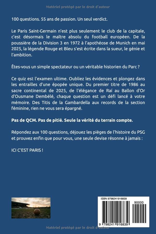 Image secondaire de Quiz ultime sur le Paris Saint Germain : 100 questions pour les fans