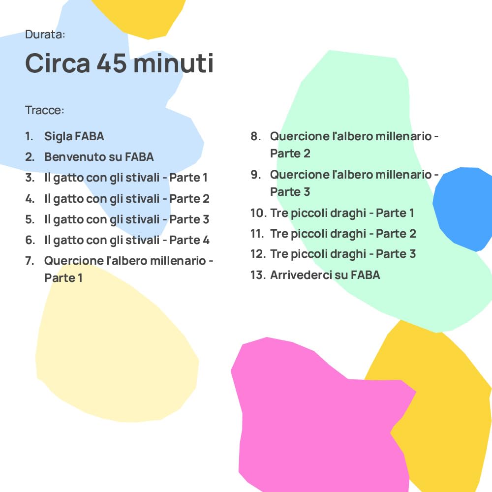 FABA Personaggio Sonoro Il Gatto con gli Stivali - Storie Sonore - Giocattolo, Contenuti Educativi, Versione Italiana, Bambini 4+ anni